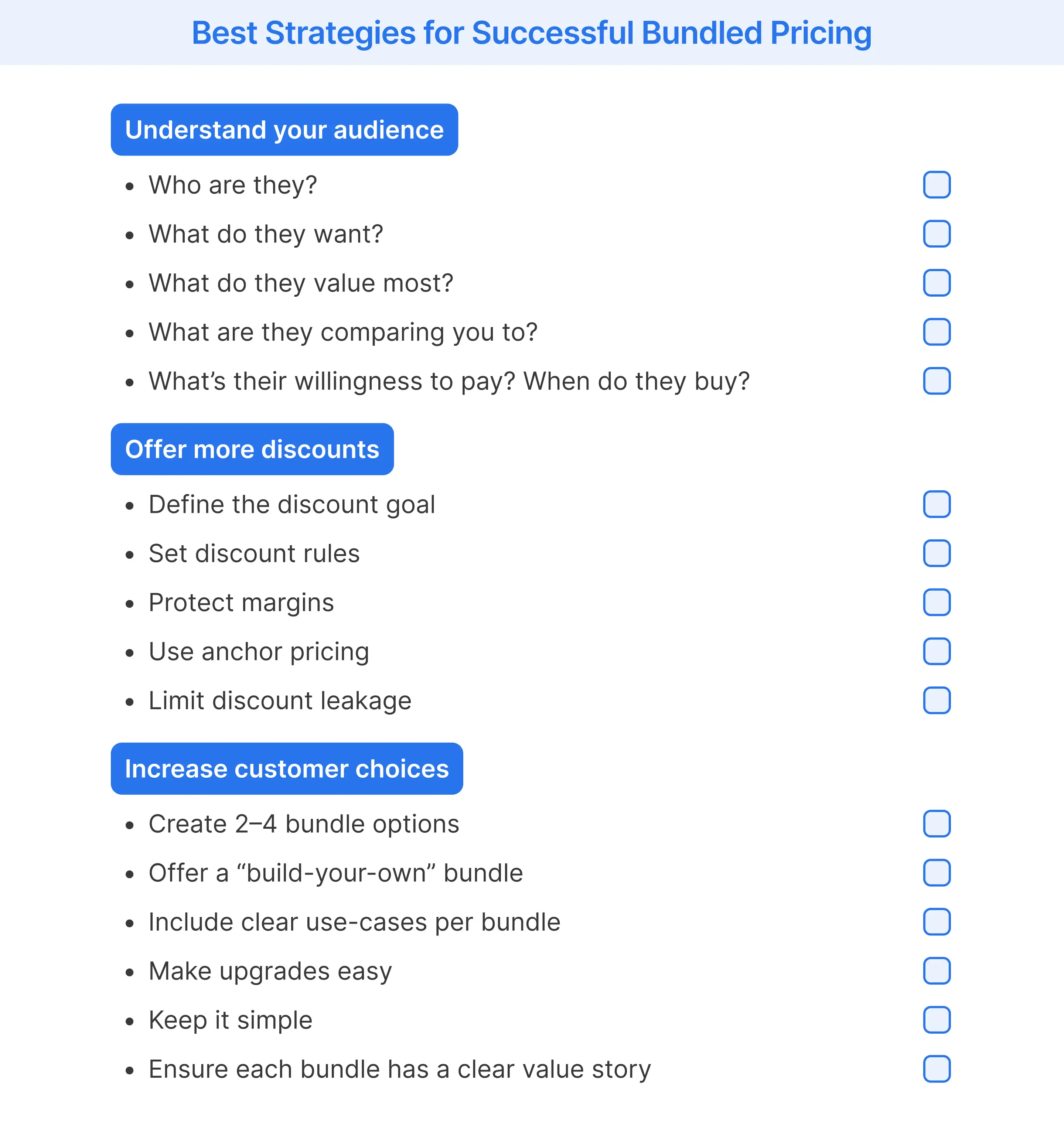 Best Strategies for Successful Bundled Pricing