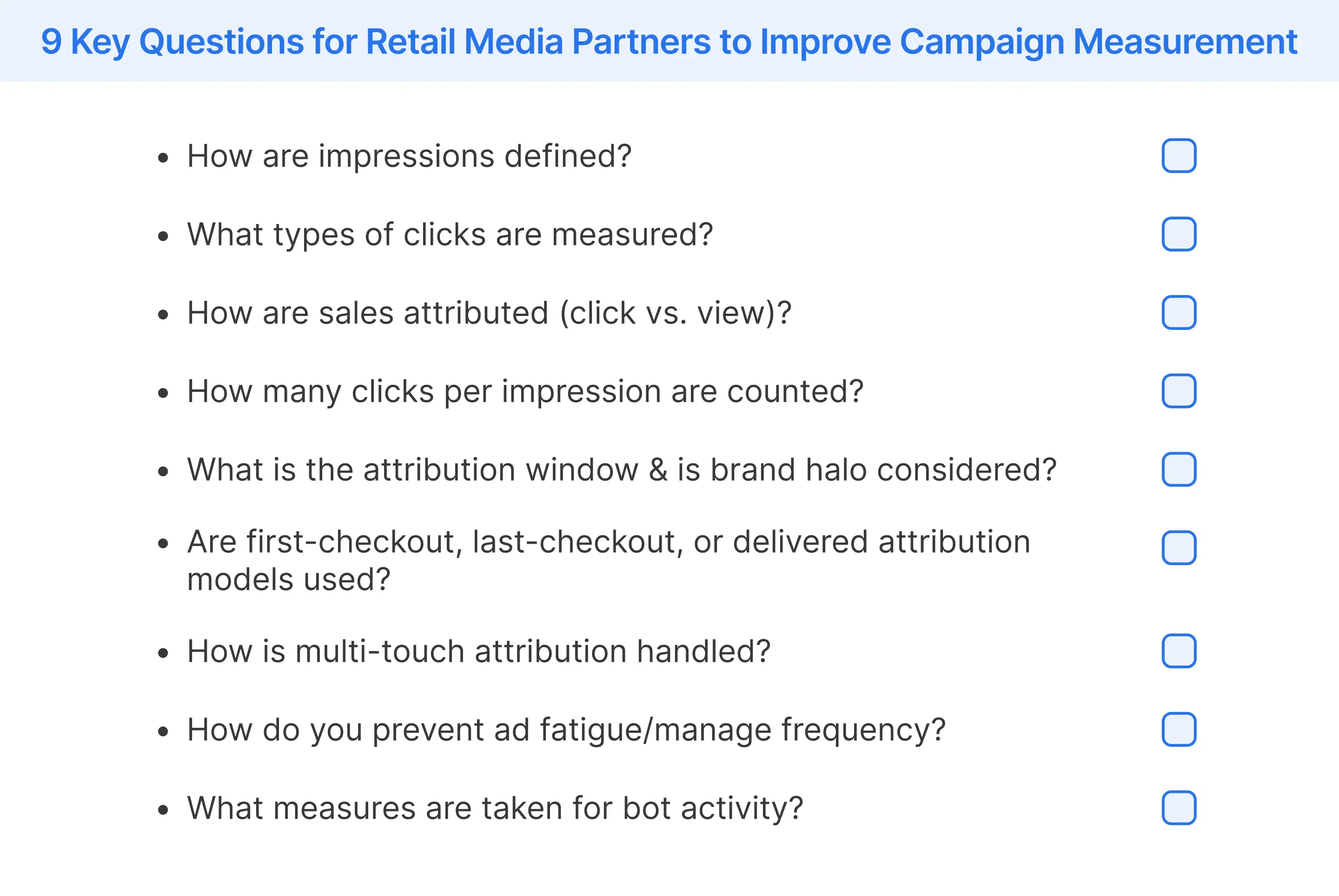 9 Key Questions for Retail Media Partners to Improve Campaign Measurement
