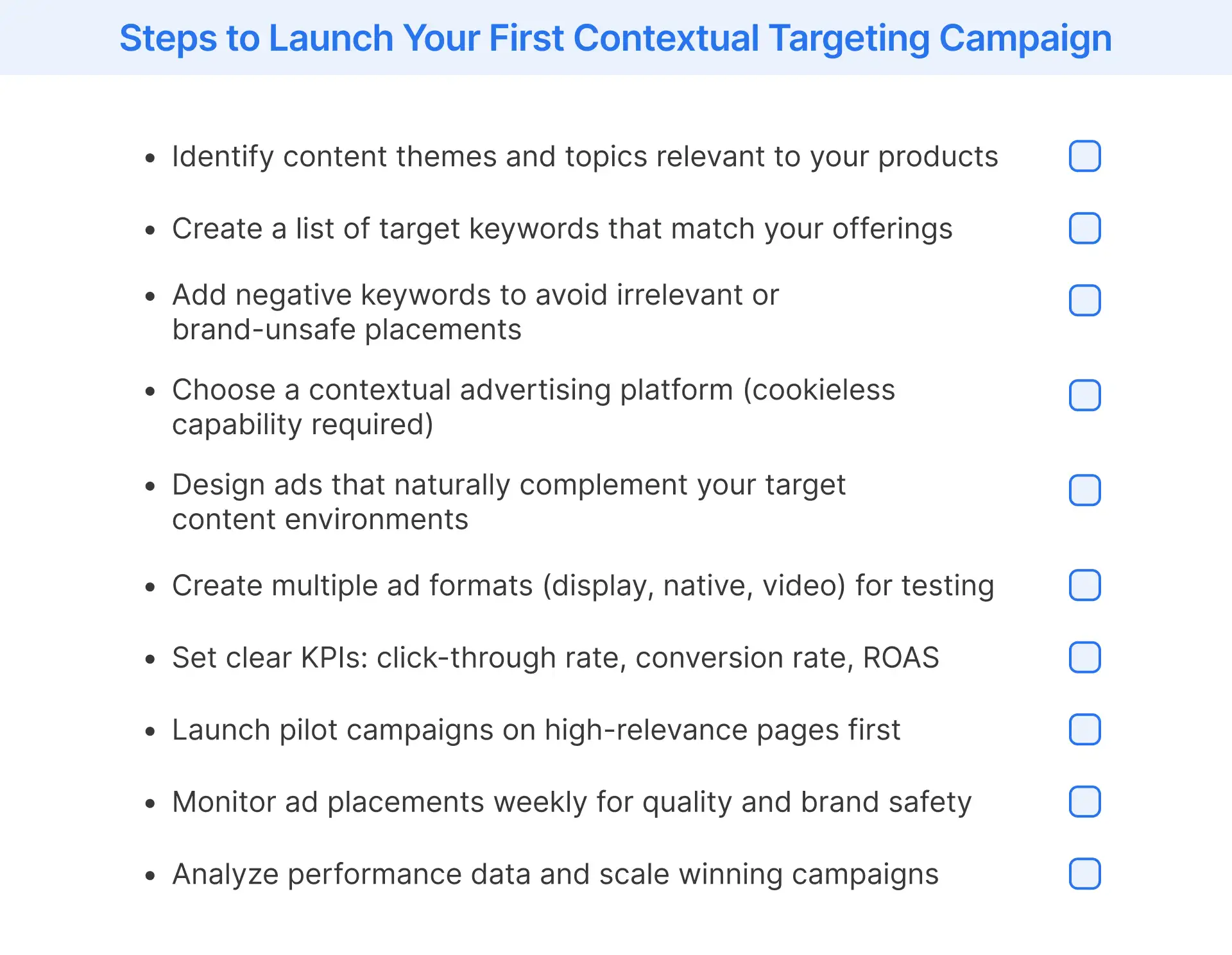 Essential steps for successful contextual targeting implementation