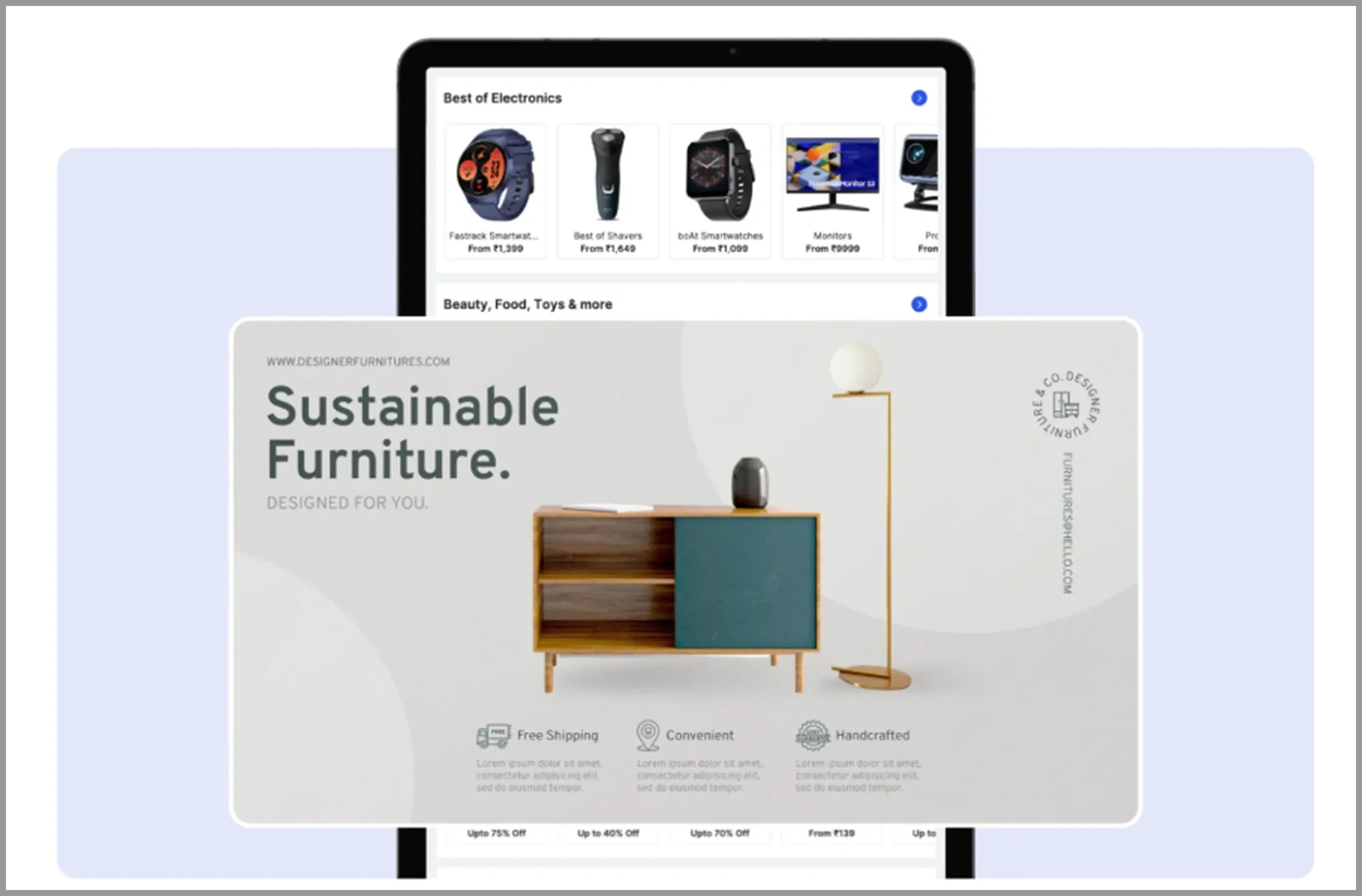 Display Ad of Flipkart Commerce Cloud