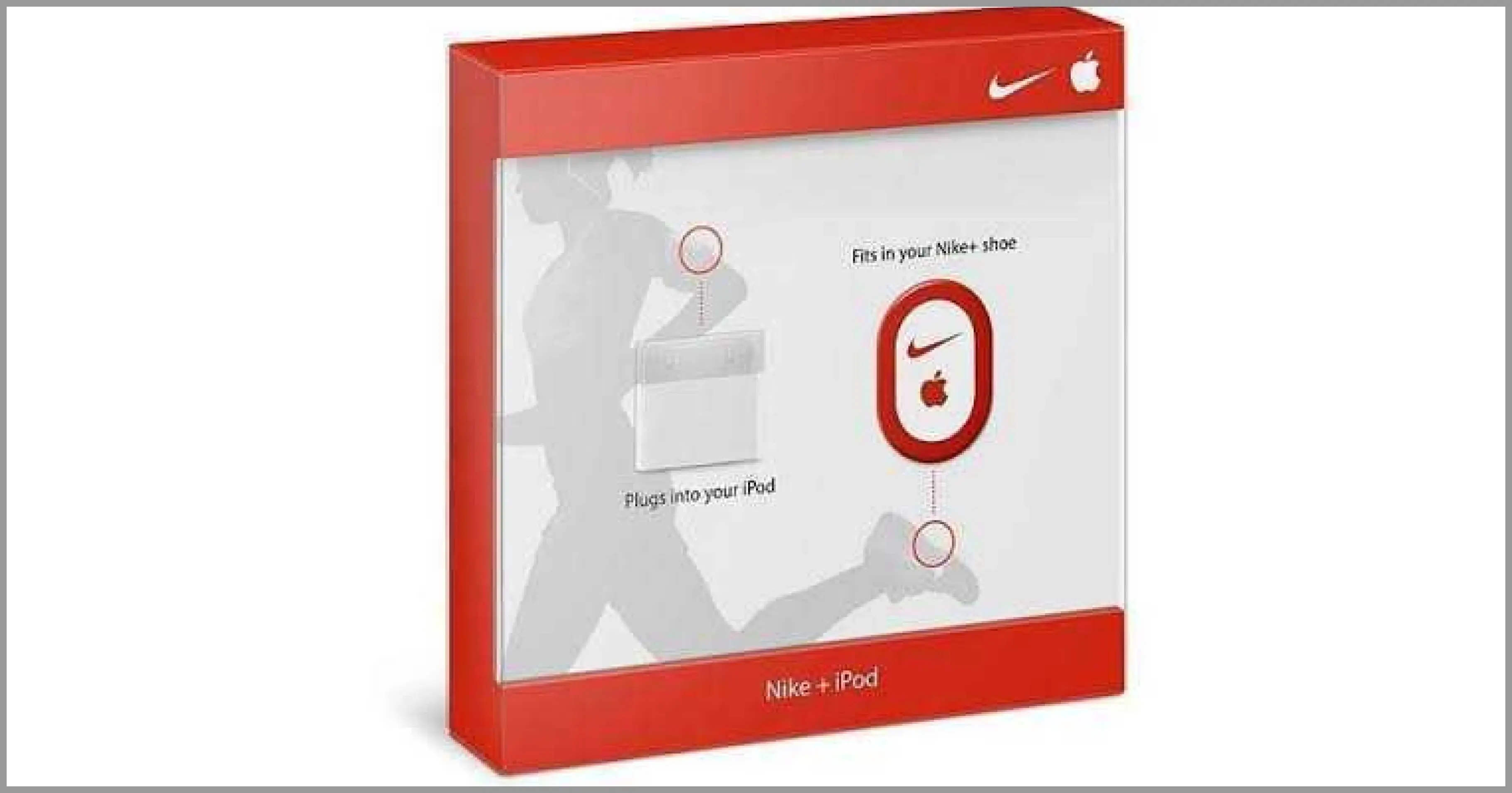 Cobranding campaign example: Nike+ Apple fitness tracking technology in shoes and watches